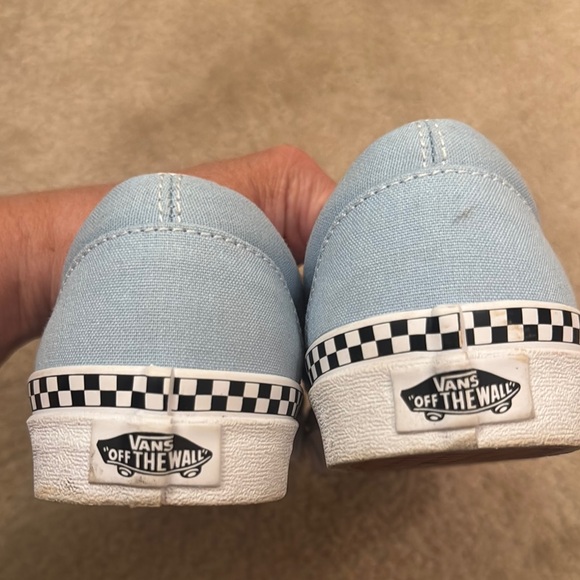 Vans Sky Blue Slip-On Shoes - Picture 3 of 6